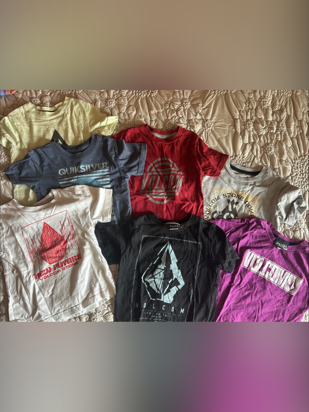 Volcom and Quiksilver Boys' Tshirts size 2t , 7 shirts